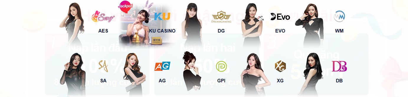 Các trò chơi Casino KUBET